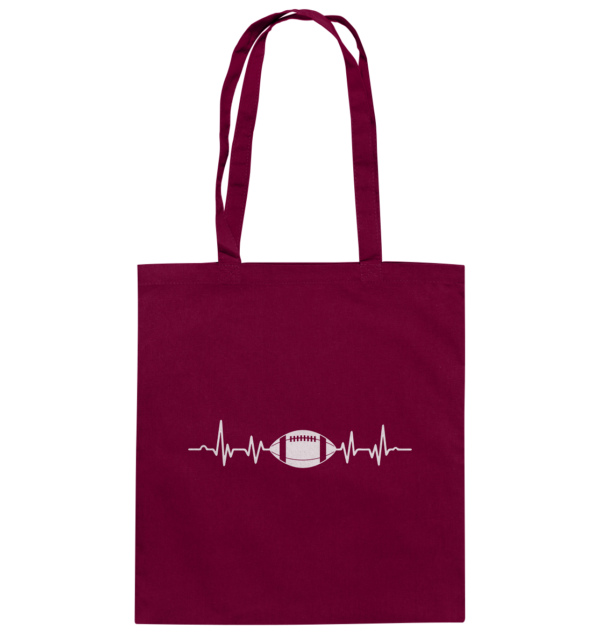 Football Heartbeat - Baumwolltasche - Amfoo Shop