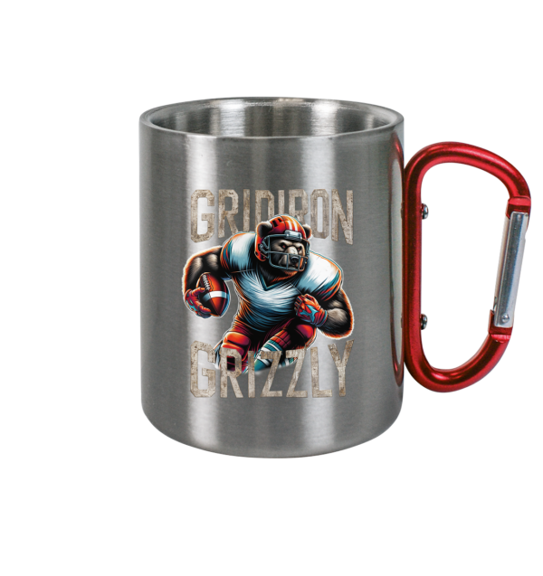 Gridiron Grizzly - Edelstahl Tasse - Amfoo Shop