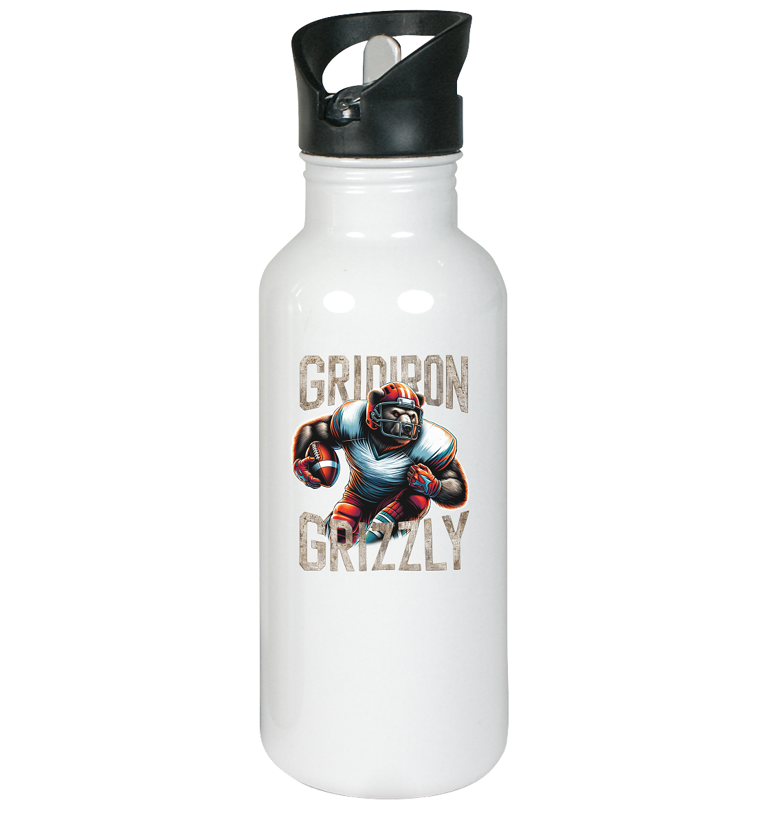 Gridiron Grizzly - Edelstahl-Trinkflasche - Amfoo Shop