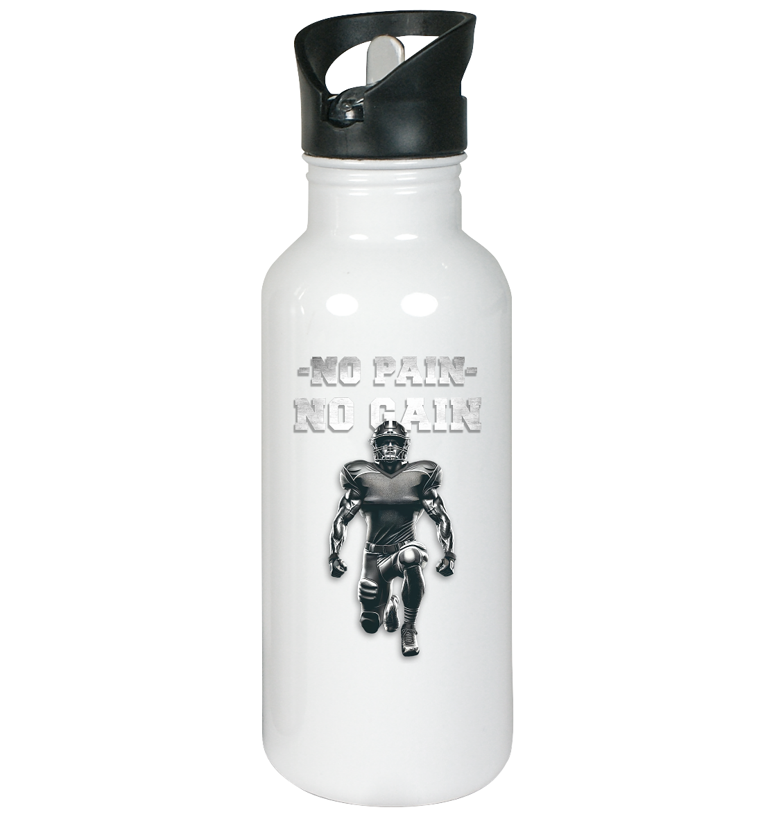 No Pain No Gain Metal - Edelstahl-Trinkflasche - Amfoo Shop