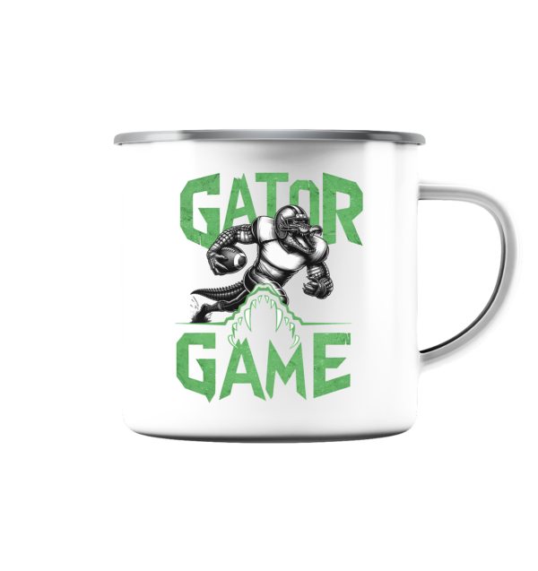 Gator Game - Emaille Tasse (Silber) - Amfoo Shop