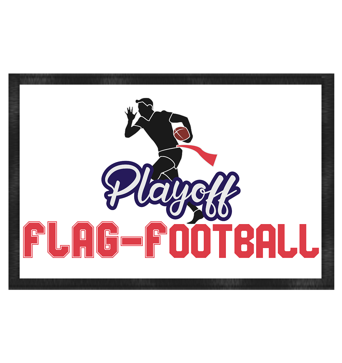 Playoff Flag Football Men red - Fußmatte 60x40cm - Amfoo Shop