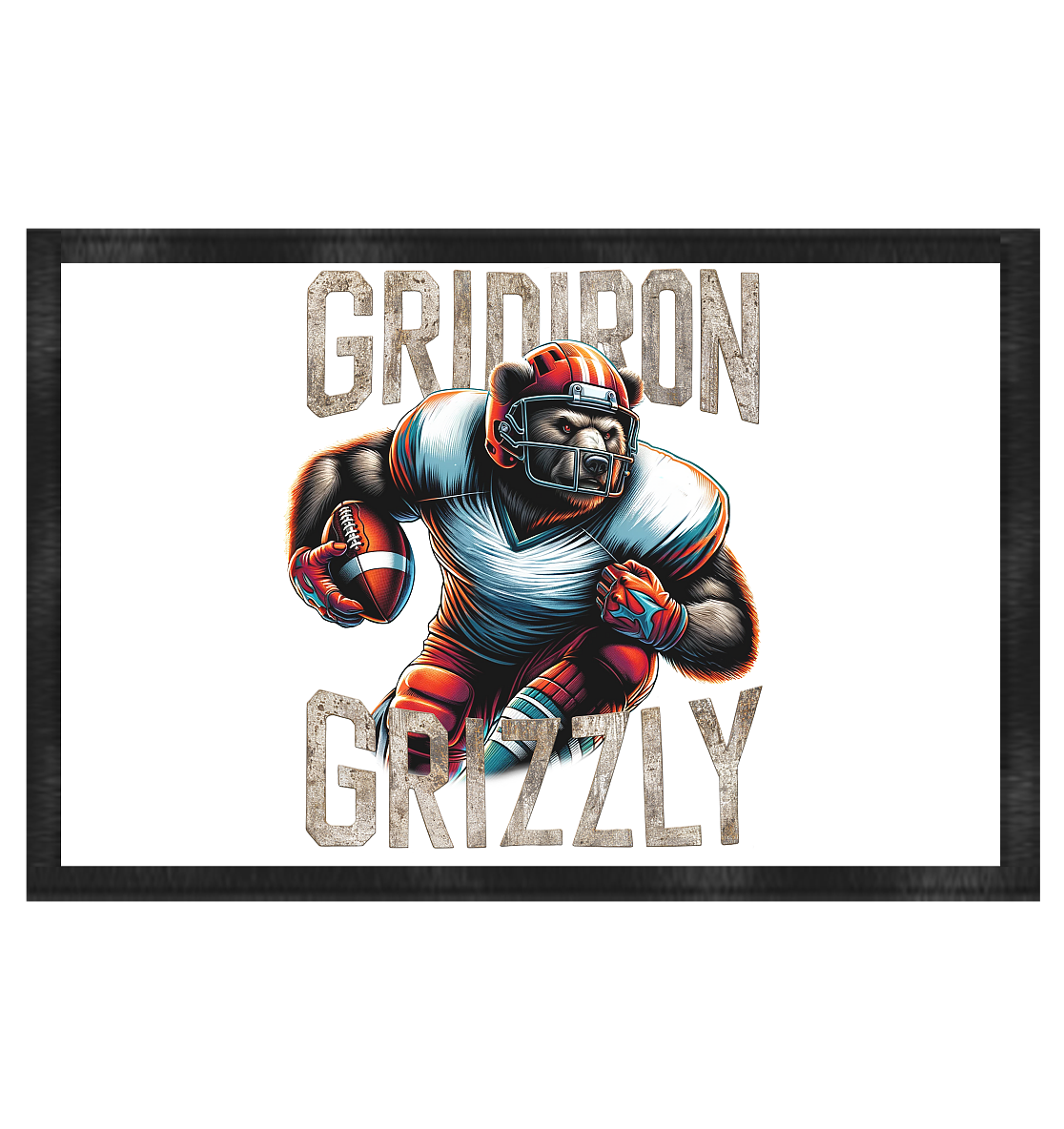 Gridiron Grizzly - Fußmatte 60x40cm - Amfoo Shop