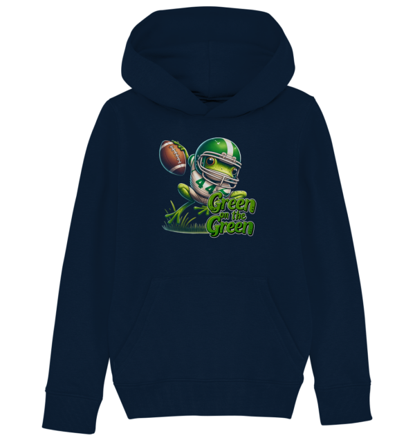 Green Frog- Kids Organic Hoodie - Amfoo Shop