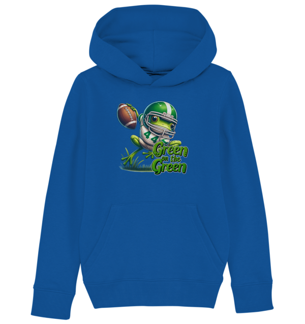 Green Frog- Kids Organic Hoodie - Amfoo Shop