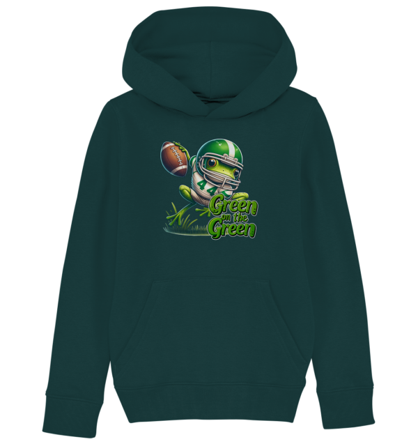 Green Frog- Kids Organic Hoodie - Amfoo Shop