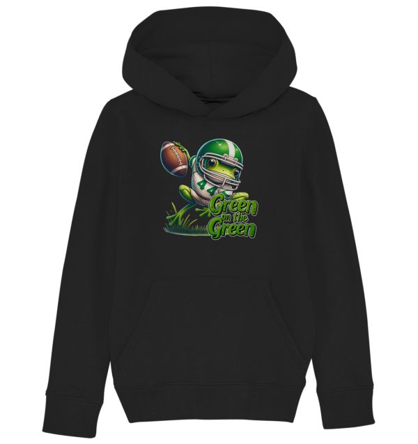 Green Frog- Kids Organic Hoodie - Amfoo Shop