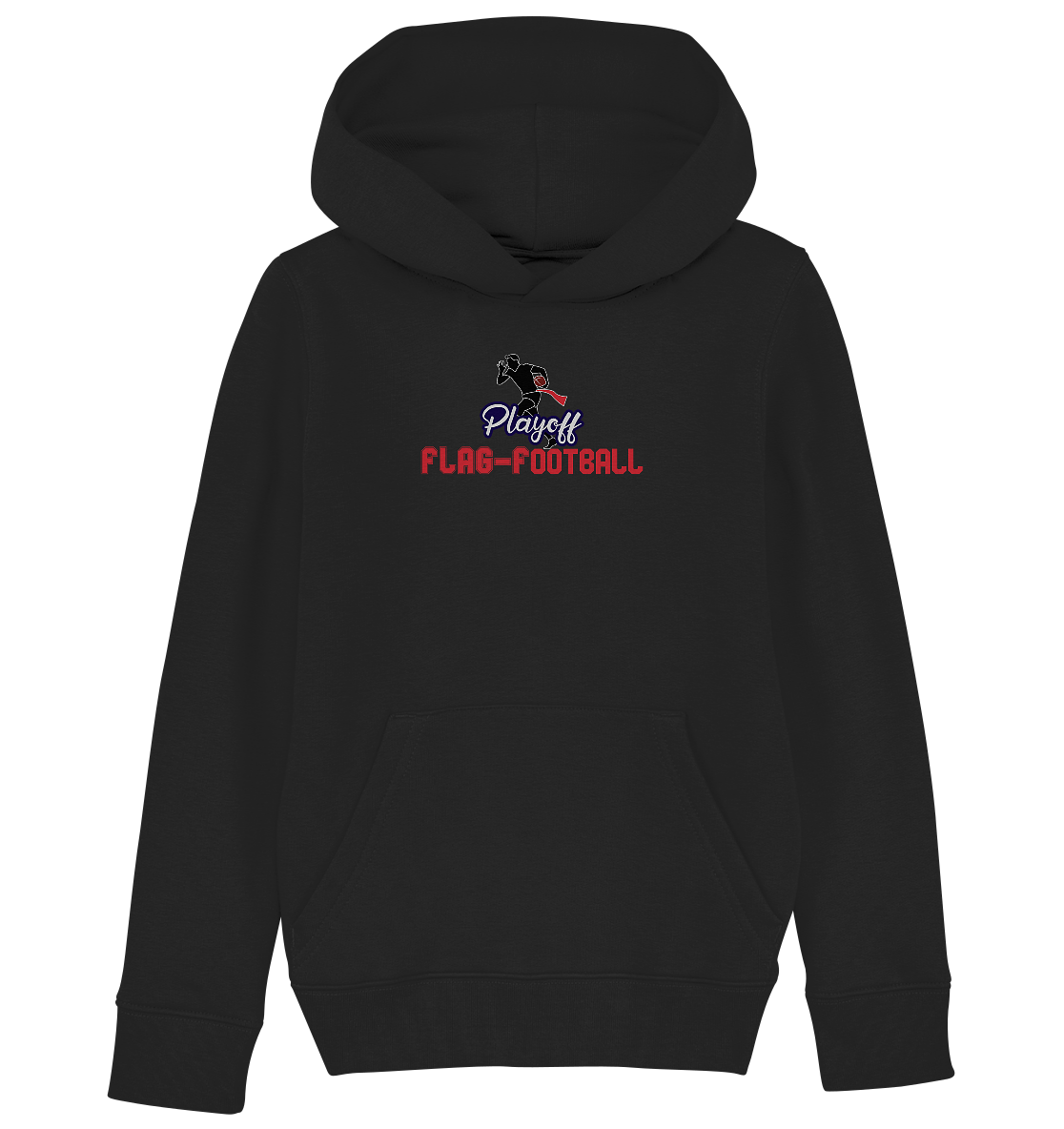 Playoff Flag Football Men red - Kids Organic Hoodie - Amfoo Shop