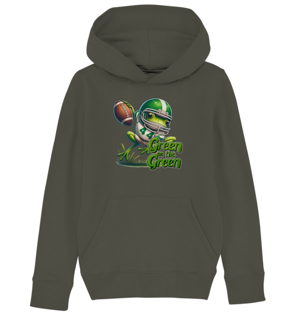 Green Frog- Kids Organic Hoodie - Amfoo Shop