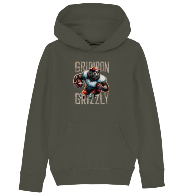 Gridiron Grizzly - Kids Organic Hoodie - Amfoo Shop