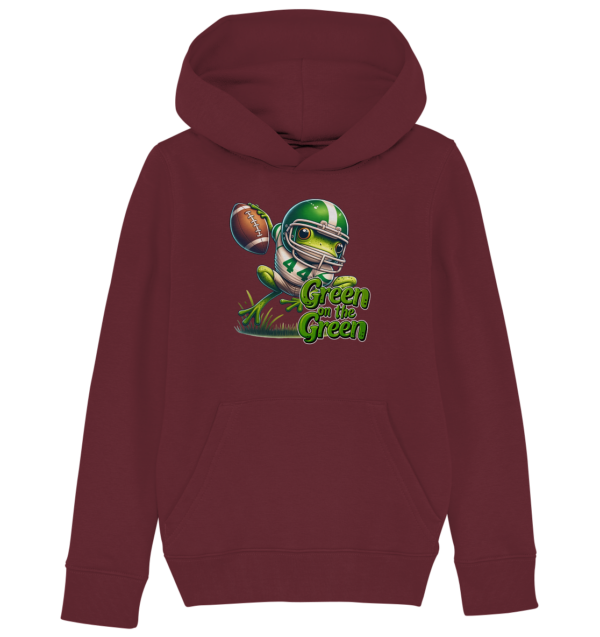 Green Frog- Kids Organic Hoodie - Amfoo Shop