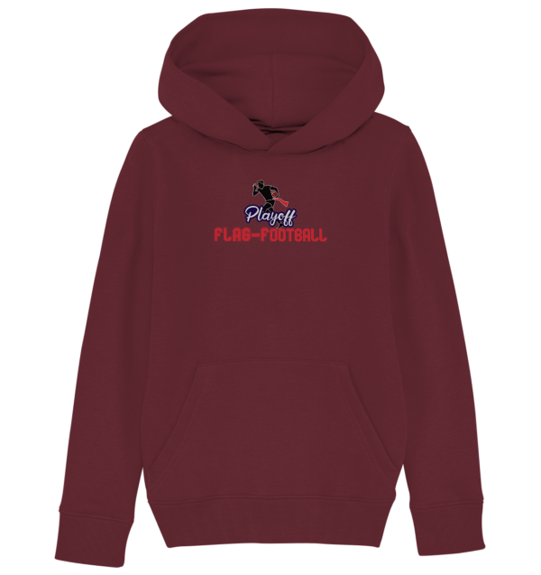 Playoff Flag Football Men red - Kids Organic Hoodie - Amfoo Shop