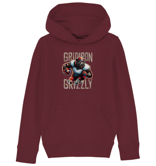 Gridiron Grizzly - Kids Organic Hoodie - Amfoo Shop