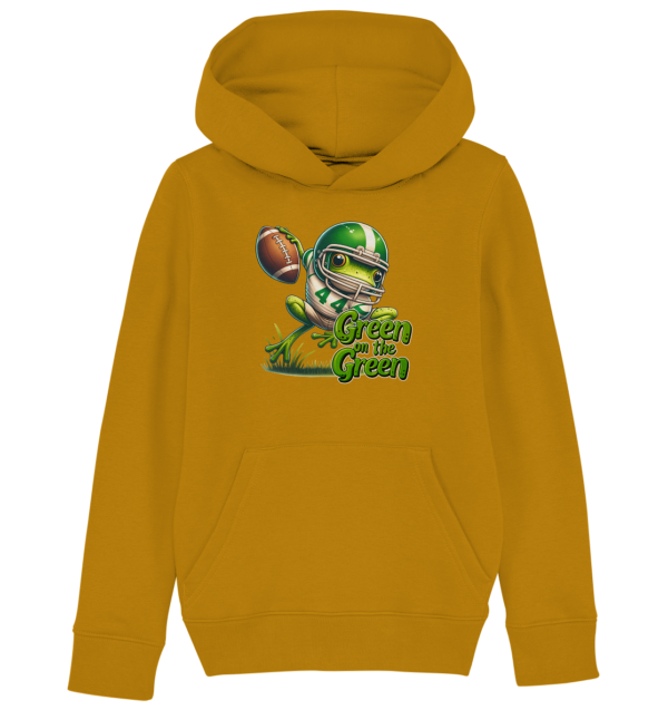 Green Frog- Kids Organic Hoodie - Amfoo Shop