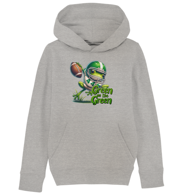 Green Frog- Kids Organic Hoodie - Amfoo Shop