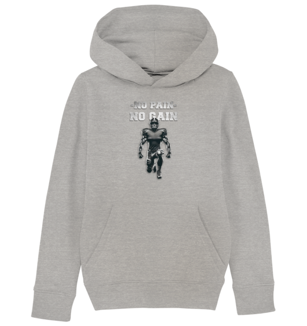 No Pain No Gain Metal - Kids Organic Hoodie - Amfoo Shop