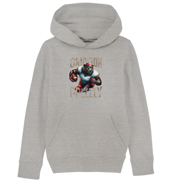 Gridiron Grizzly - Kids Organic Hoodie - Amfoo Shop