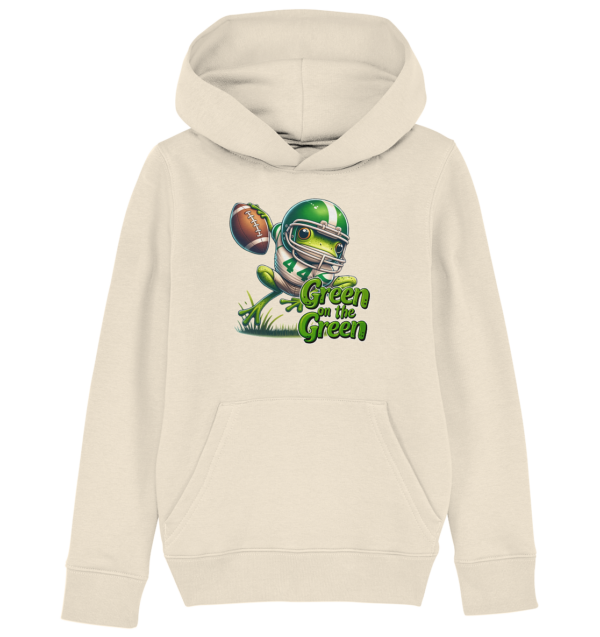 Green Frog- Kids Organic Hoodie - Amfoo Shop