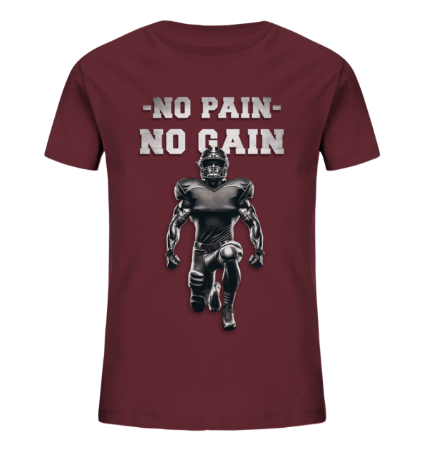 No Pain No Gain Metal - Kids Organic Shirt - Amfoo Shop