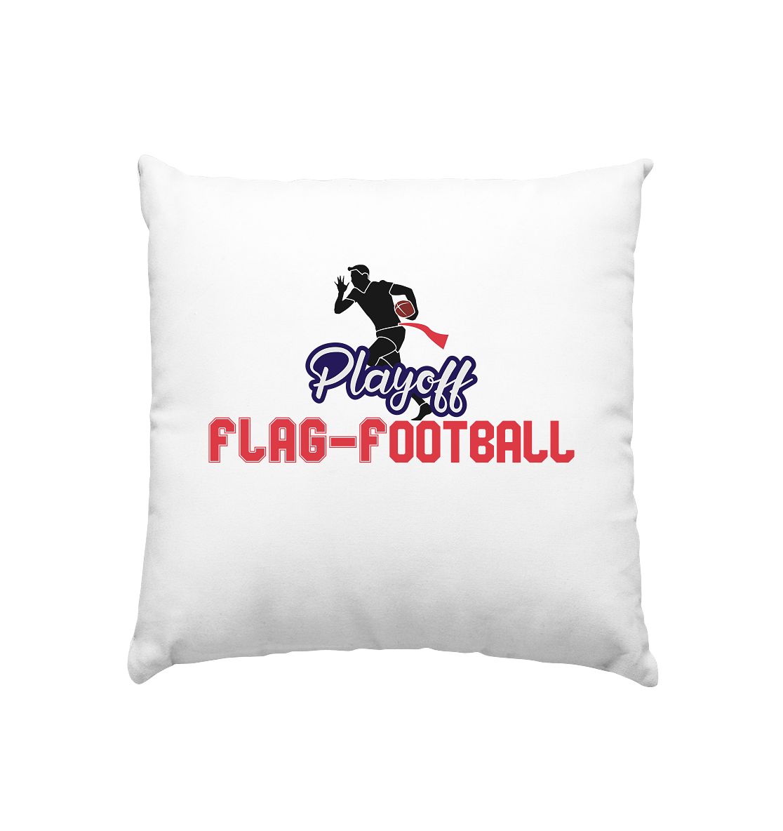 Playoff Flag Football Men red - Kissen 40x40cm - Amfoo Shop