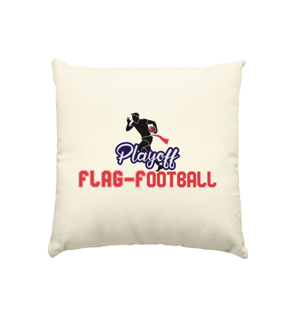 Playoff Flag Football Men red - Kissen natur 40x40cm - Amfoo Shop