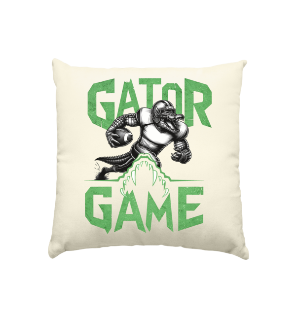 Gator Game - Kissen natur 40x40cm - Amfoo Shop