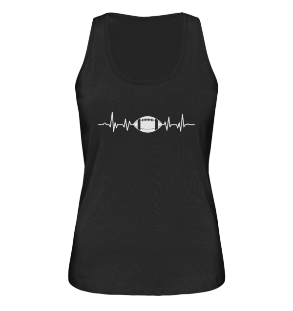 Football Heartbeat - Ladies Organic Tank-Top - Amfoo Shop