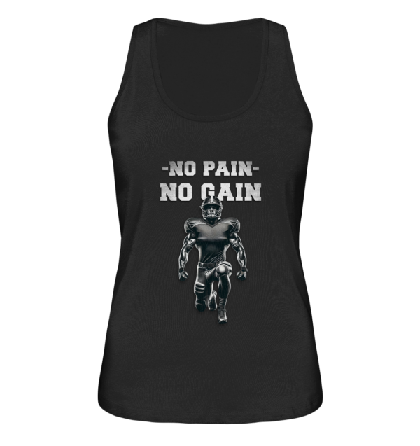 No Pain No Gain Metal - Ladies Organic Tank-Top - Amfoo Shop