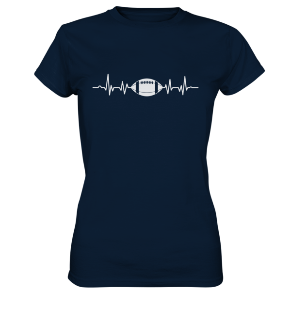 Football Heartbeat - Ladies Premium Shirt - Amfoo Shop