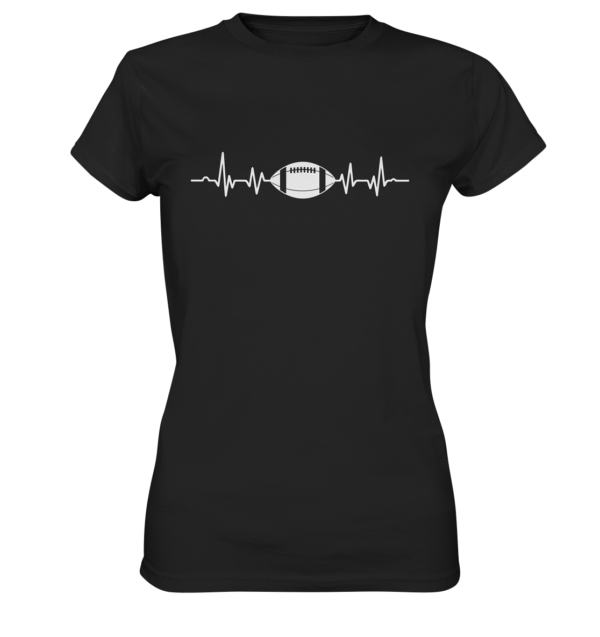 Football Heartbeat - Ladies Premium Shirt - Amfoo Shop