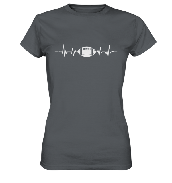 Football Heartbeat - Ladies Premium Shirt - Amfoo Shop