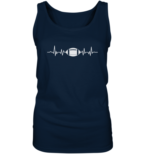 Football Heartbeat - Ladies Tank-Top - Amfoo Shop