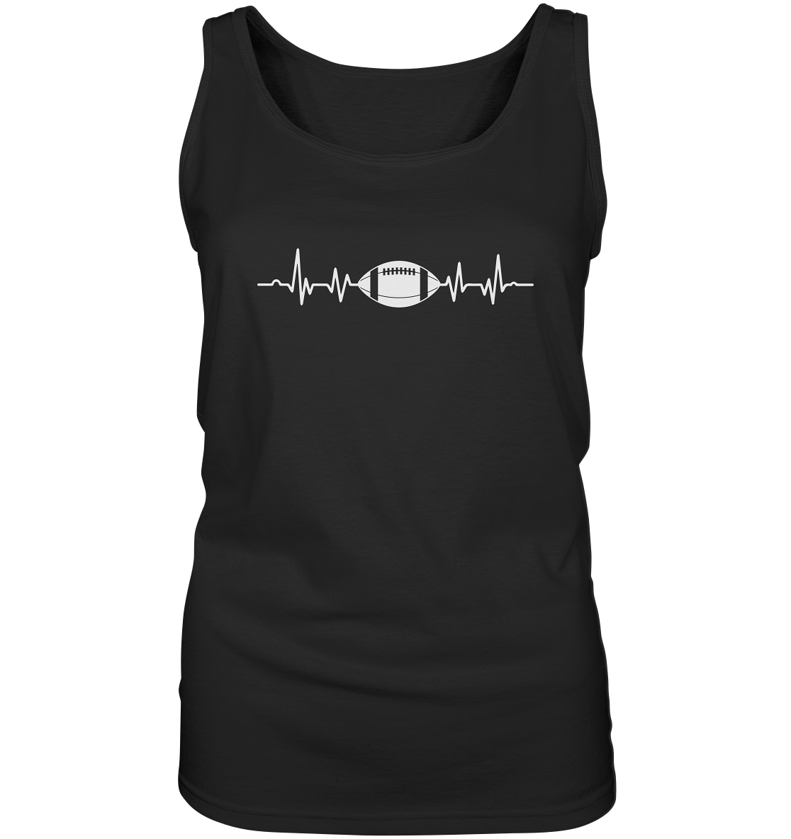 Football Heartbeat - Ladies Tank-Top - Amfoo Shop