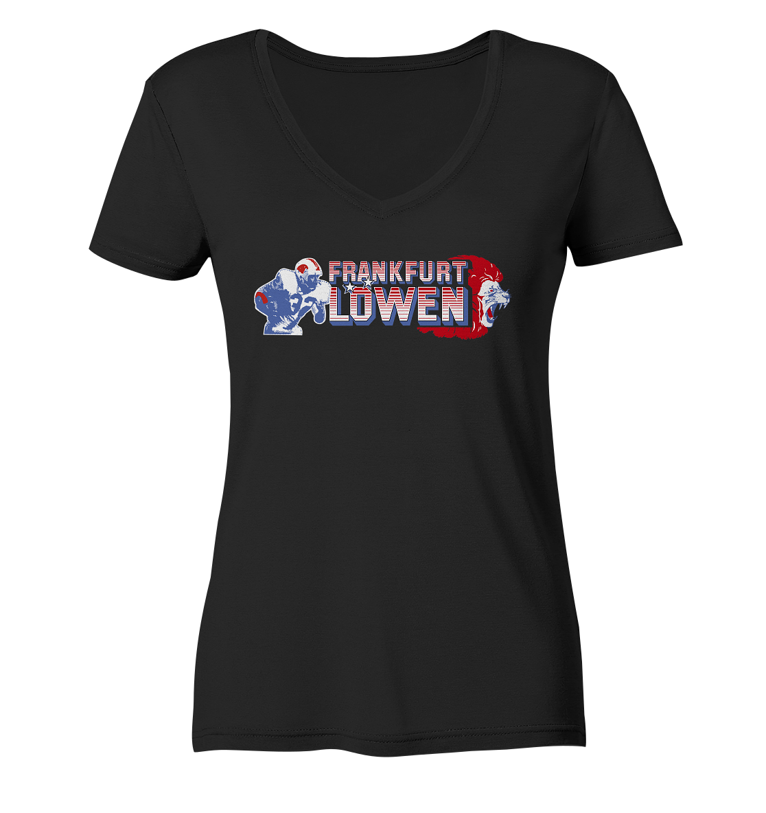 Frankfurt Löwen Ladies V-Neck Shirt - Amfoo Shop