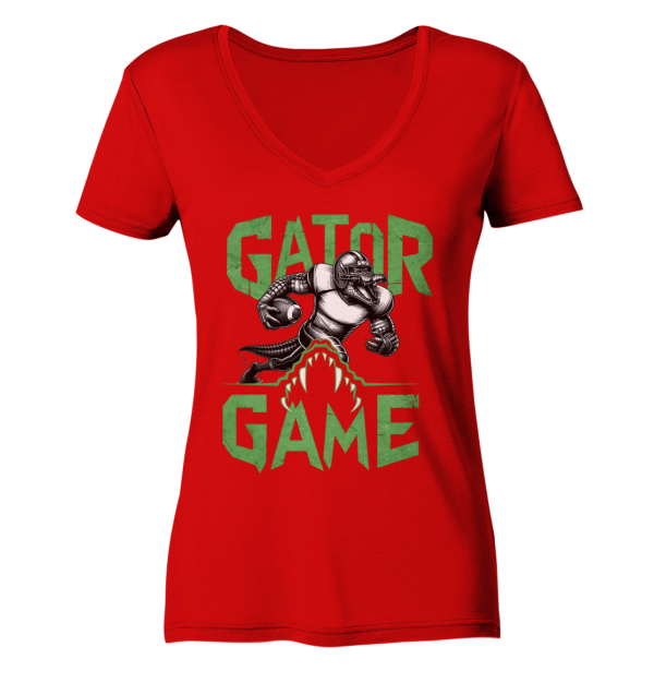 Gator Game - Ladies V-Neck Shirt - Amfoo Shop