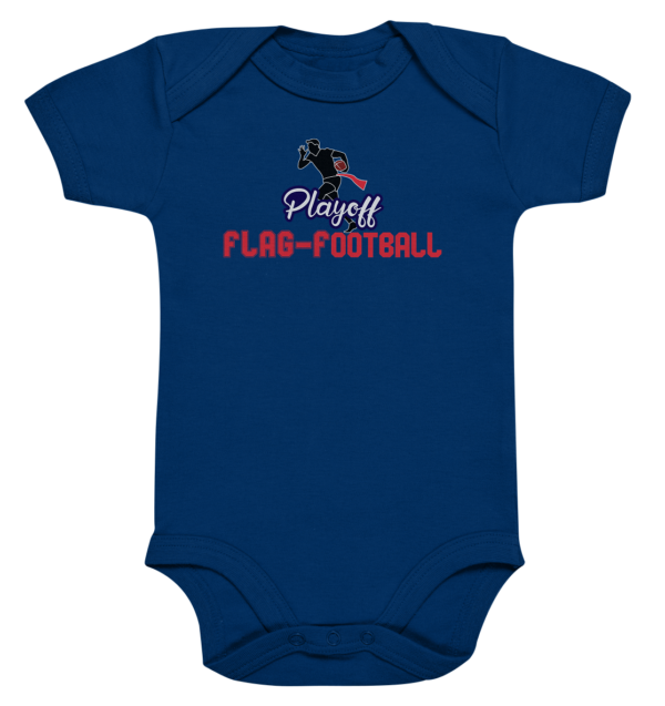 Playoff Flag Football Men red - Organic Baby Bodysuite - Amfoo Shop