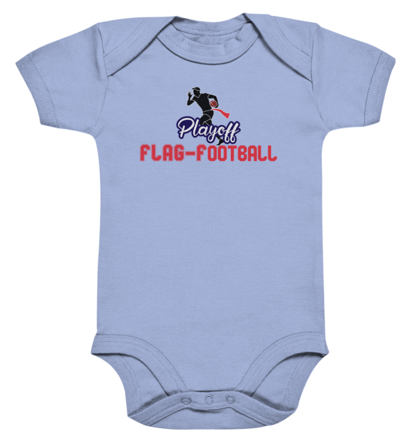 Playoff Flag Football Men red - Organic Baby Bodysuite - Amfoo Shop