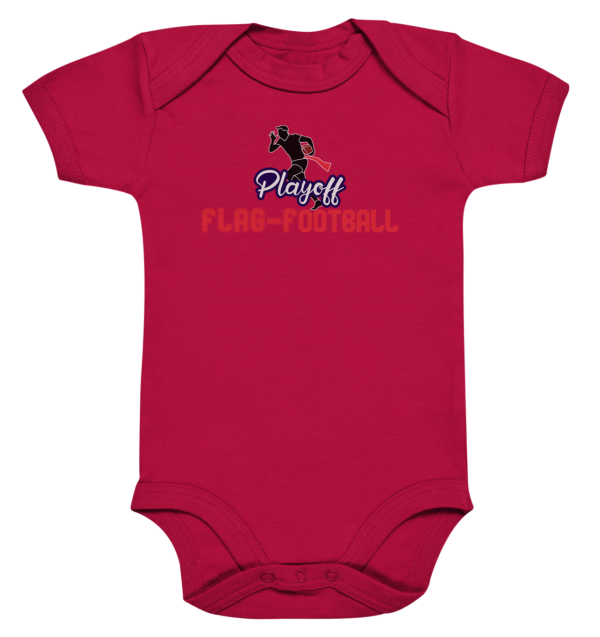 Playoff Flag Football Men red - Organic Baby Bodysuite - Amfoo Shop