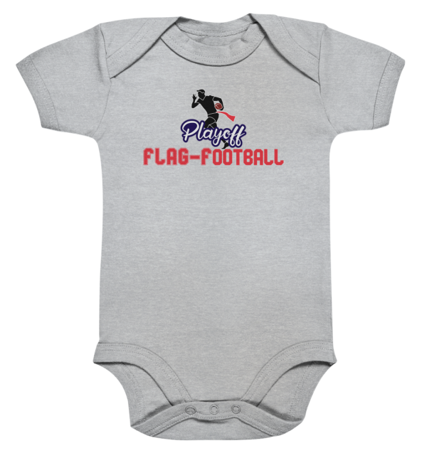 Playoff Flag Football Men red - Organic Baby Bodysuite - Amfoo Shop