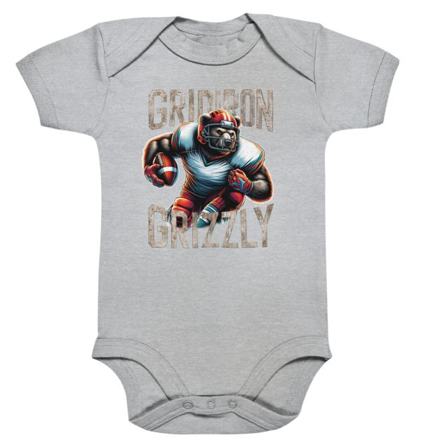 Gridiron Grizzly - Organic Baby Bodysuite - Amfoo Shop