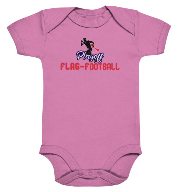 Playoff Flag Football Men red - Organic Baby Bodysuite - Amfoo Shop