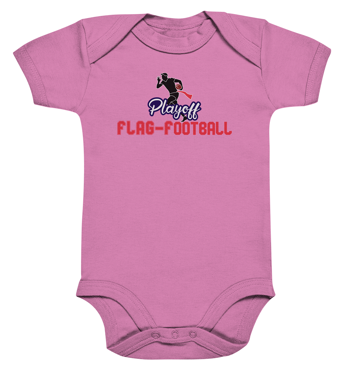 Playoff Flag Football Men red - Organic Baby Bodysuite - Amfoo Shop