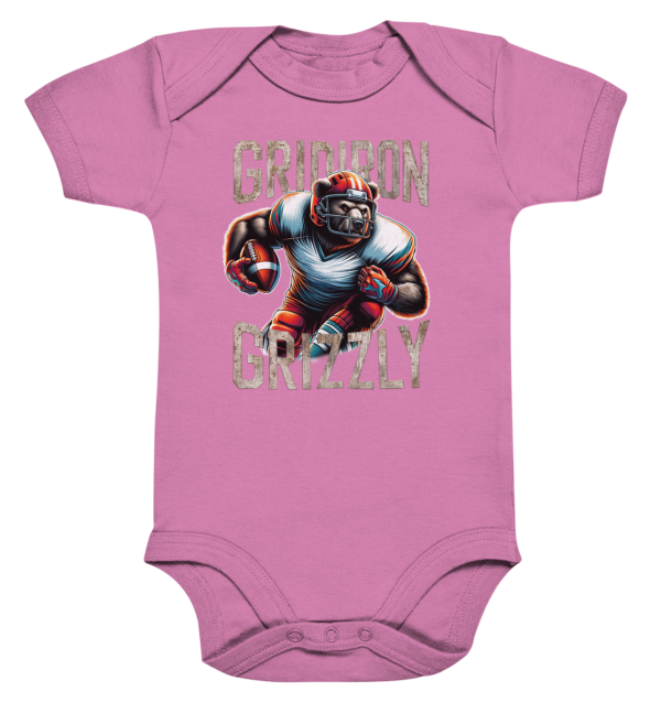 Gridiron Grizzly - Organic Baby Bodysuite - Amfoo Shop