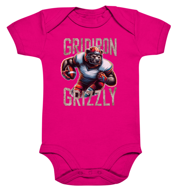 Gridiron Grizzly - Organic Baby Bodysuite - Amfoo Shop