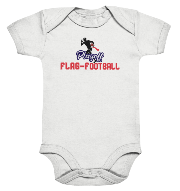 Playoff Flag Football Men red - Organic Baby Bodysuite - Amfoo Shop