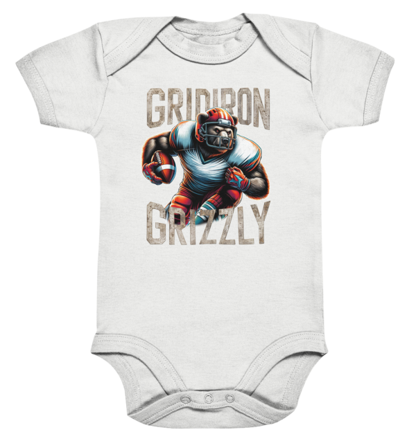 Gridiron Grizzly - Organic Baby Bodysuite - Amfoo Shop