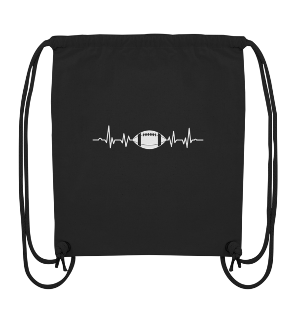 Football Heartbeat - Organic Gym-Bag - Amfoo Shop