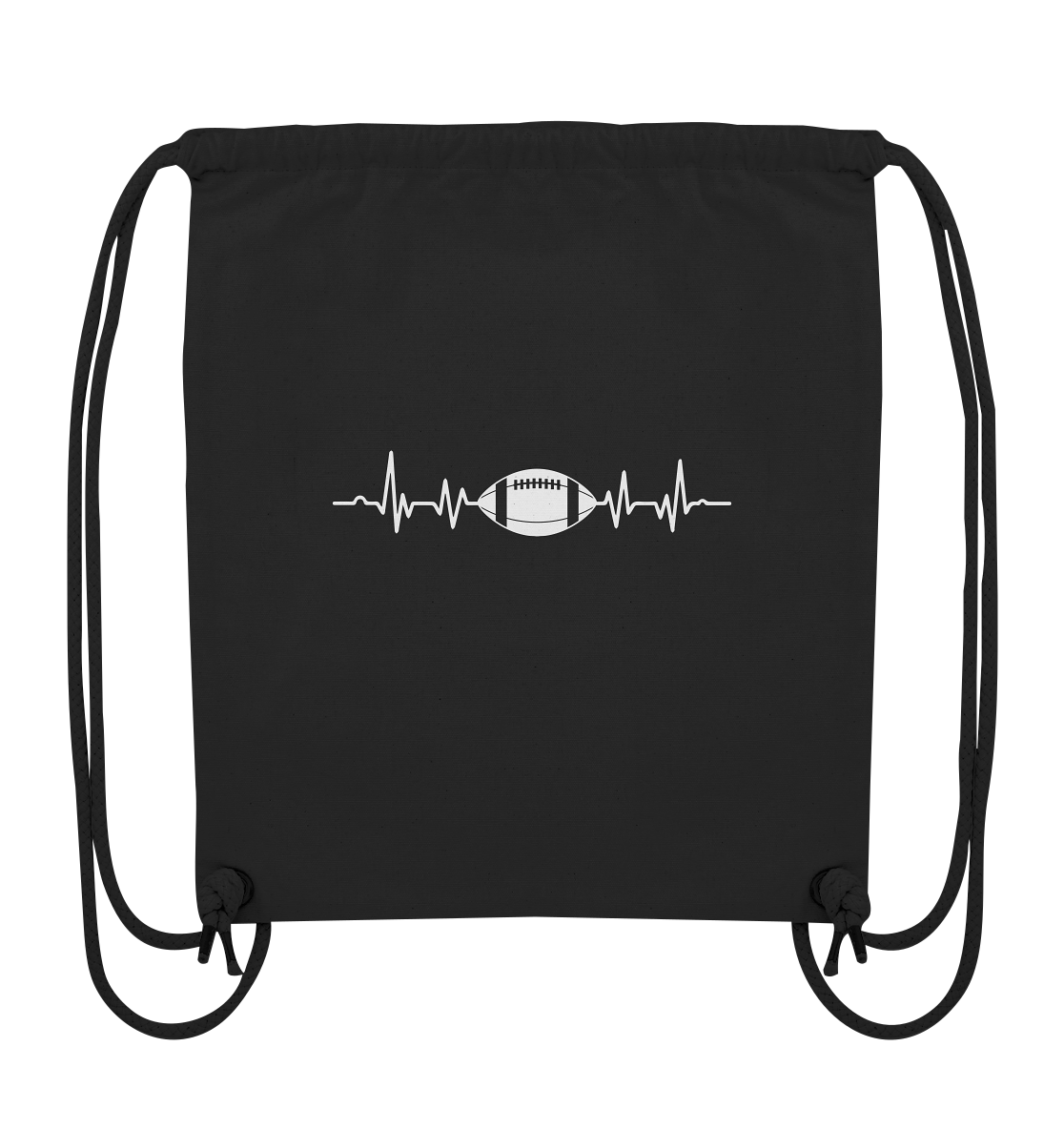 Football Heartbeat - Organic Gym-Bag - Amfoo Shop