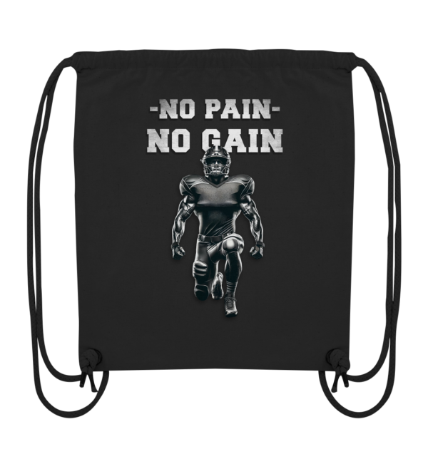 No Pain No Gain Metal - Organic Gym-Bag - Amfoo Shop