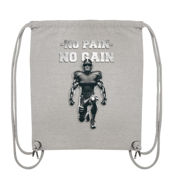 No Pain No Gain Metal - Organic Gym-Bag - Amfoo Shop